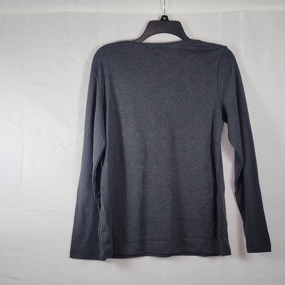 Karen Scott Graphic Holiday Cats T-Shirt Gray - Picture 4 of 5